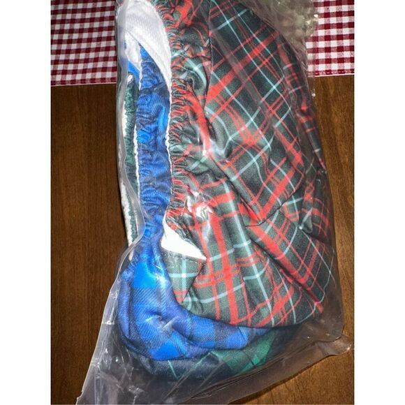 Washable Male Dog Belly Wrap Diaper Size Medium by Wegreeco Plaid Set of 3 - Picture 3 of 3
